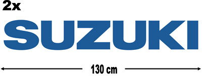 2x GROSSE SUZUKI AUFKLEBER 130 x 20,5m *SONDERANFERTIGUNG*