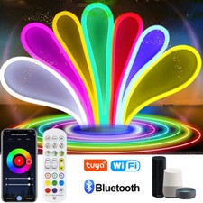12V RGB Neon LED Stripe Streifen Flex Schlauch diffus Lichtband WIFI APP Control