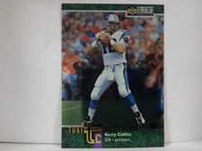 1997 Collector's Choice Turf Champions Football Card #TC1 Kerry Collins 