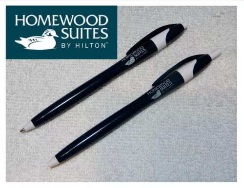 HOMEWOOD SUITES by Hilton HOTEL CLICK PEN Green White Medium Ballpoint Black Ink