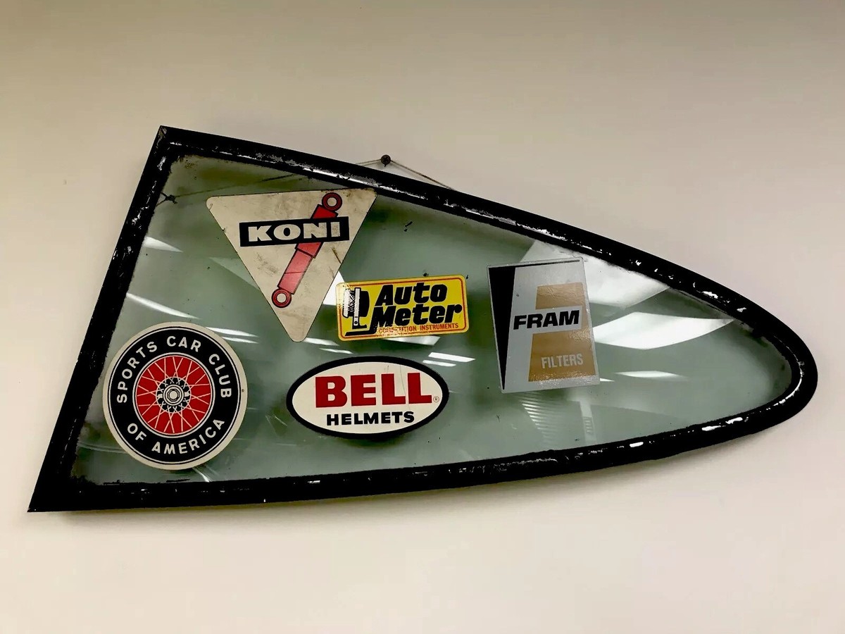 Porsche 911 Left Rear Quarter Window Vintage Race Stickers