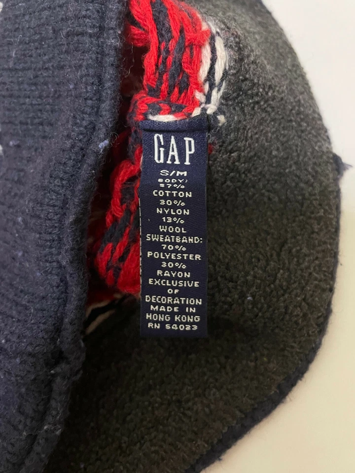 Gap Boys Multi-Colored Ornament Cotton Blend Beanie Hat Size S/M - Image 3 of 3