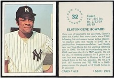 ELSTON HOWARD - 1975 SSPC # 619 - NEW YORK YANKEES COACH - 50 YEARS OLD!
