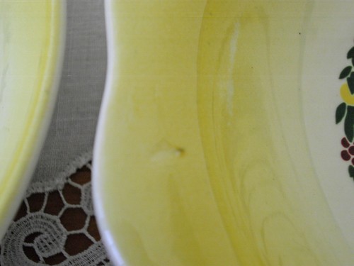Vintage Salem Grant Crest COUNTRY CHARM Yellow 6 1/2" Lug Handle Bowls ~Setof4 - Picture 14 of 19