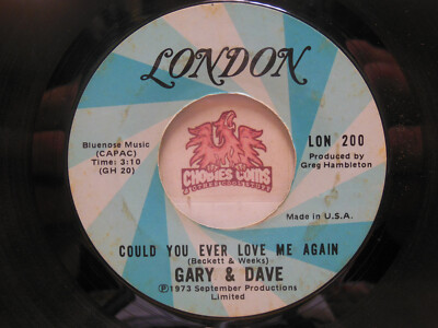 Gary & Dave   Could You Ever Love Me Again /Where Do We Go From, 45 RPM VG (22N)