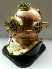 Casque de plongée laiton haute mer US Navy Mark V casque de plongée 18" avec base