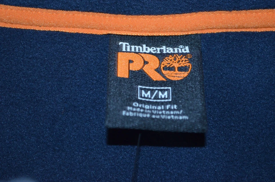 TIMBERLAND PRO Men's  Studwall 1/4 Zip Fleece Top Jacket Pullover Navy SZ M NWT - Image 3 of 4
