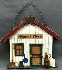 Vintage GENERAL STORE Country-Style U.S.-Handmade Hanging Wall Decor Decoration