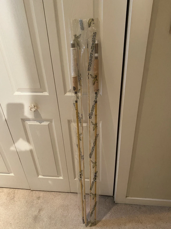 WRIGHT MCGILL "FAVORITO" NO MB-2585 8 1/2 PIES 2 PIEZAS CAÑA DE PESCAR CON MOSCA LÍNEA 7 NOS Foto 2 de 4