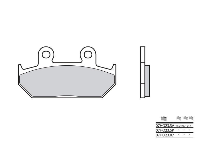 Plaquettes de frein avant Brembo CBR 1000 F pour rouler en toute sécurité sous la pluie