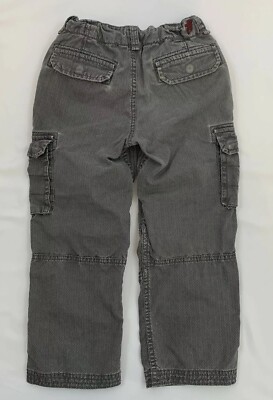 Pantalon cargo en toile unie pour bébé garçon Bleu foncé - 3