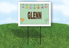 GLENN WELCOME BABY GREEN 18 in x 24 in Yard Sign Road Sign with Stand