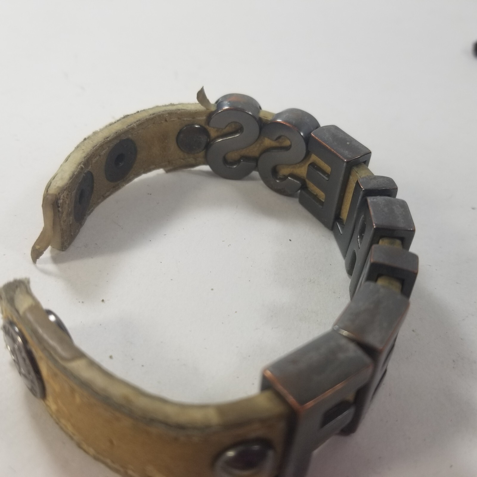 BCBGeneration Bracelets Snap Cuff FEARLESS Slide … - image 9