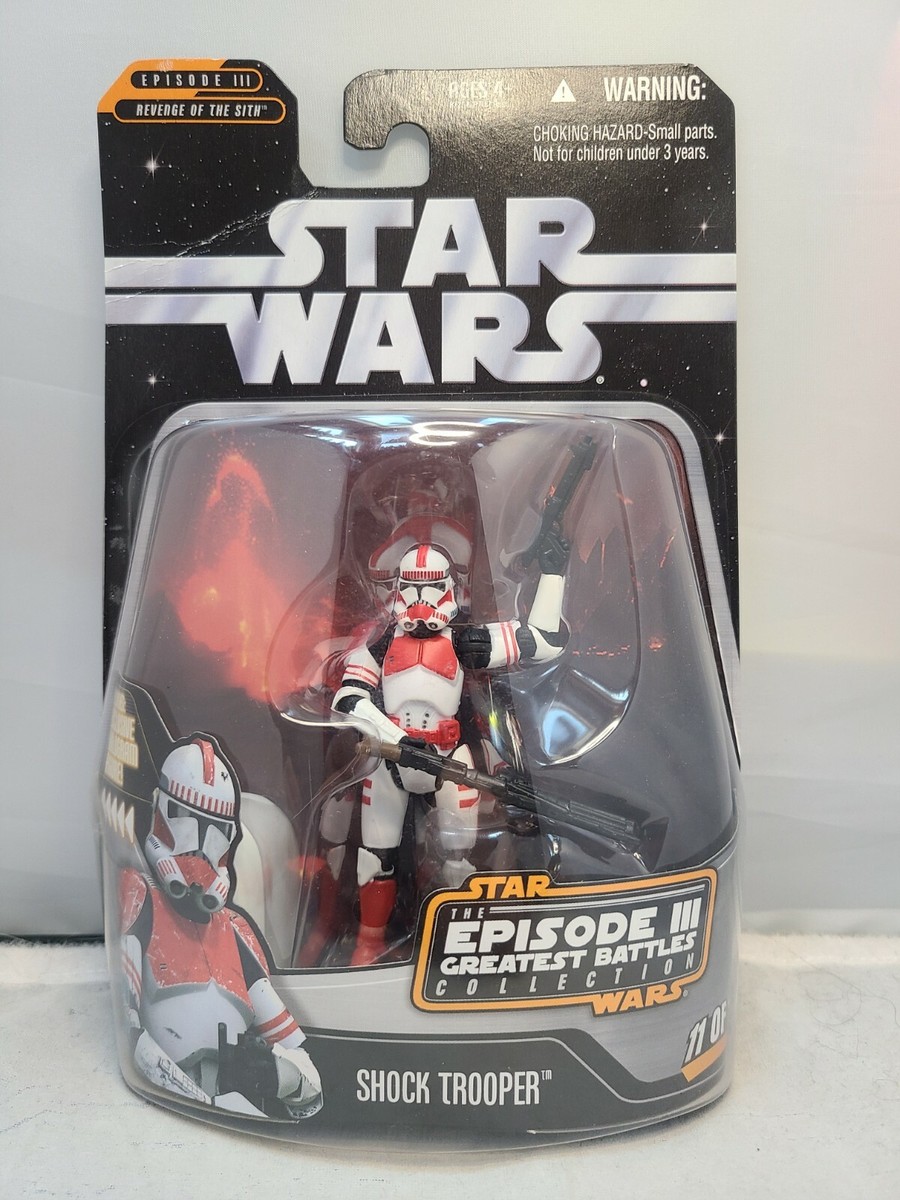 CLONE SHOCK TROOPER Star Wars Greatest Battles #11/14 POTF MOC ROTS  NEW