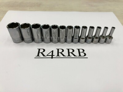 #ad #ad Snap on Tools USA NEW 13pc SAE 1 4quot; Drv 6 Point Semi Deep Socket BONUS Set TMSY $224.95