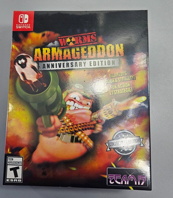 Worms Armageddon Anniversary Collectors Edition Nintendo Switch ESRB US Version
