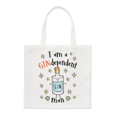 I Am A Gindependent Man Regular Tragetasche Gin Unabhängige Lustig Schulter