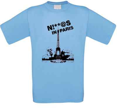 Niggas in Paris Watch the Throne Rap Hip Hop T-Shirt alle Größen NEU