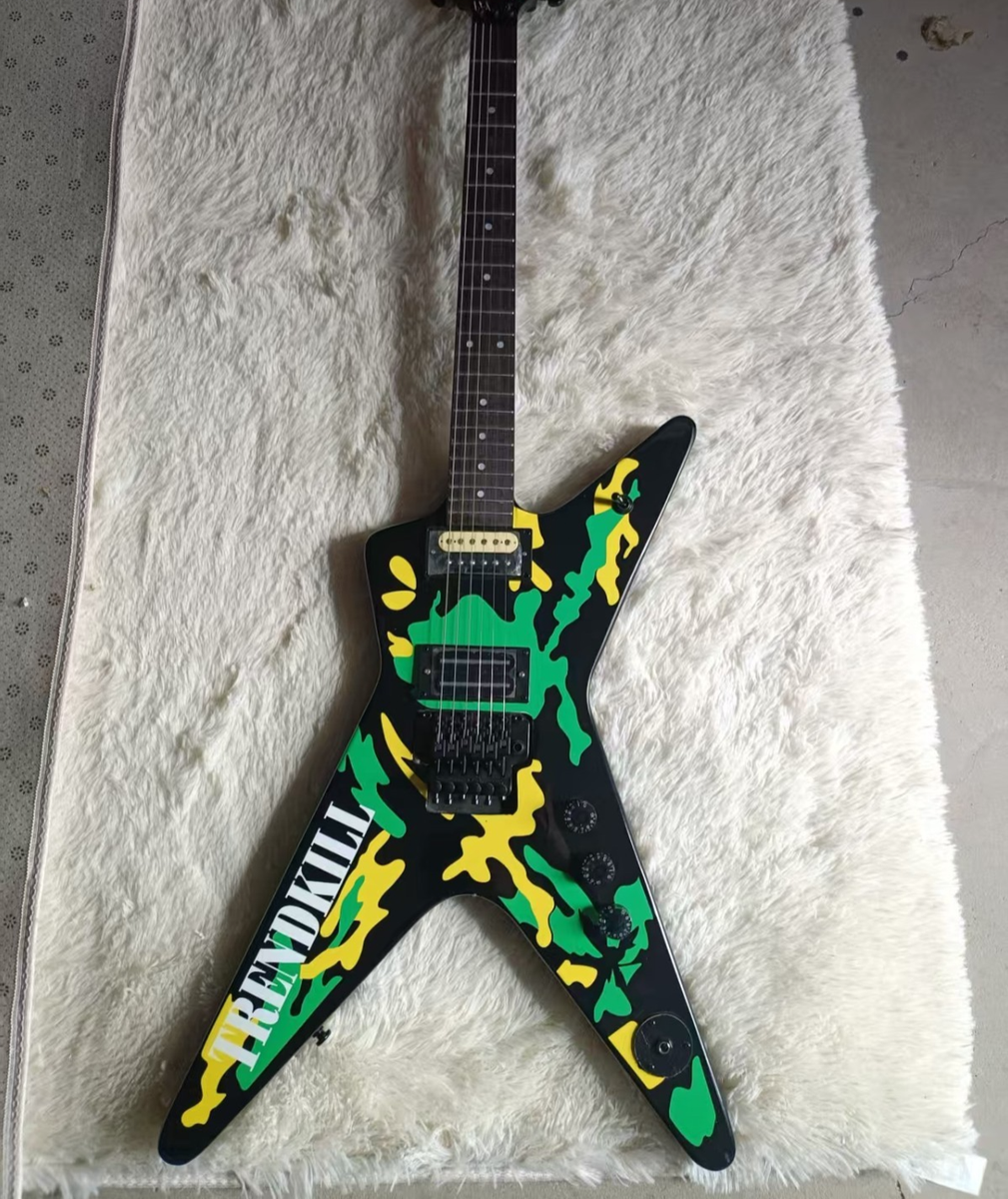 Solid Body Colorful Trendkill Dimebag CF Electric Guitar Washburn