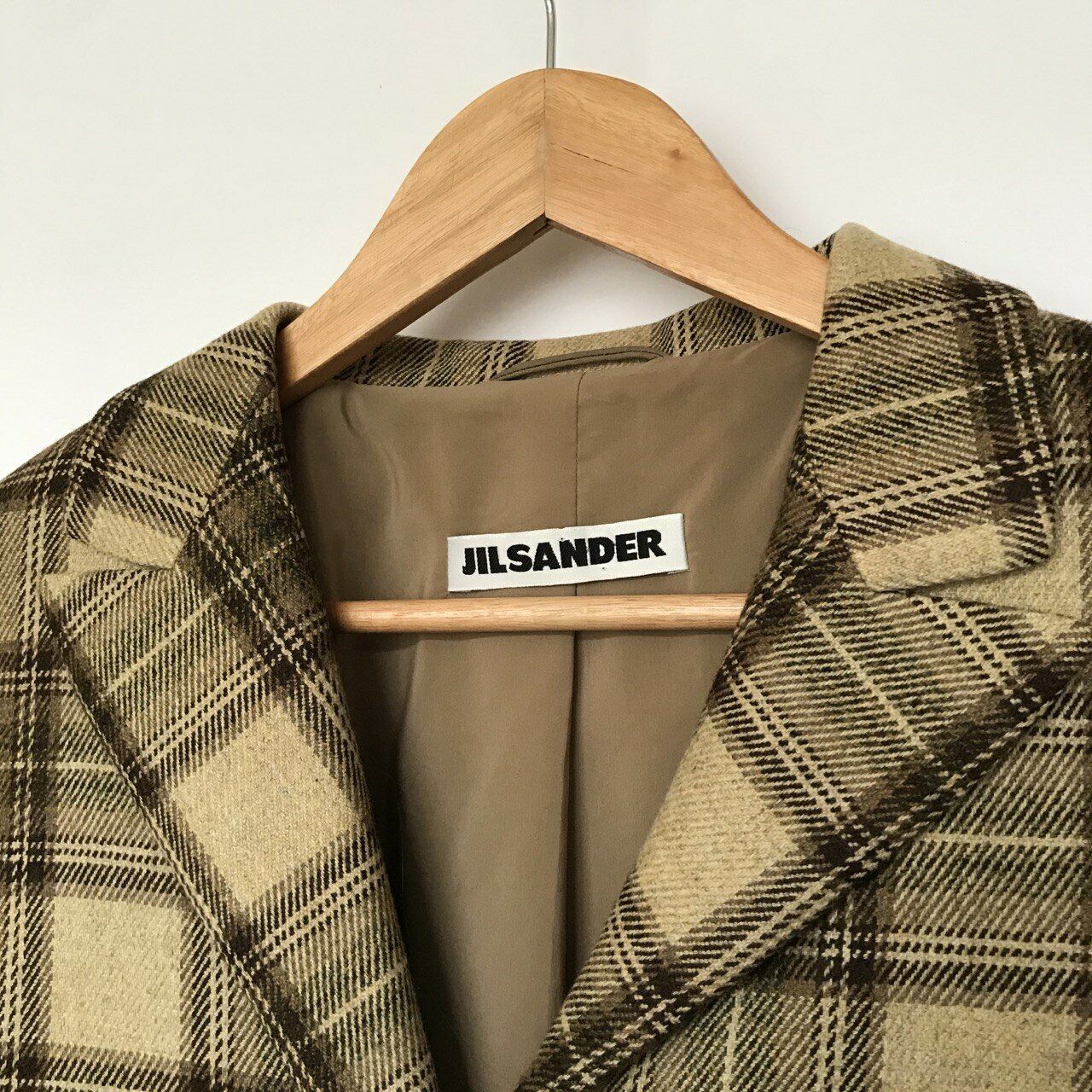 JIL SANDER Women's Cashmere Plaid Check Blazer Ja… - image 3