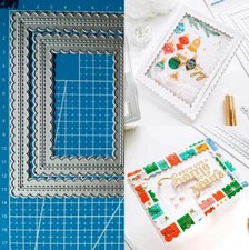 Scallop Frame Metal Cutting Dies Scrapbooking Album Paper Card Embossing Stencil