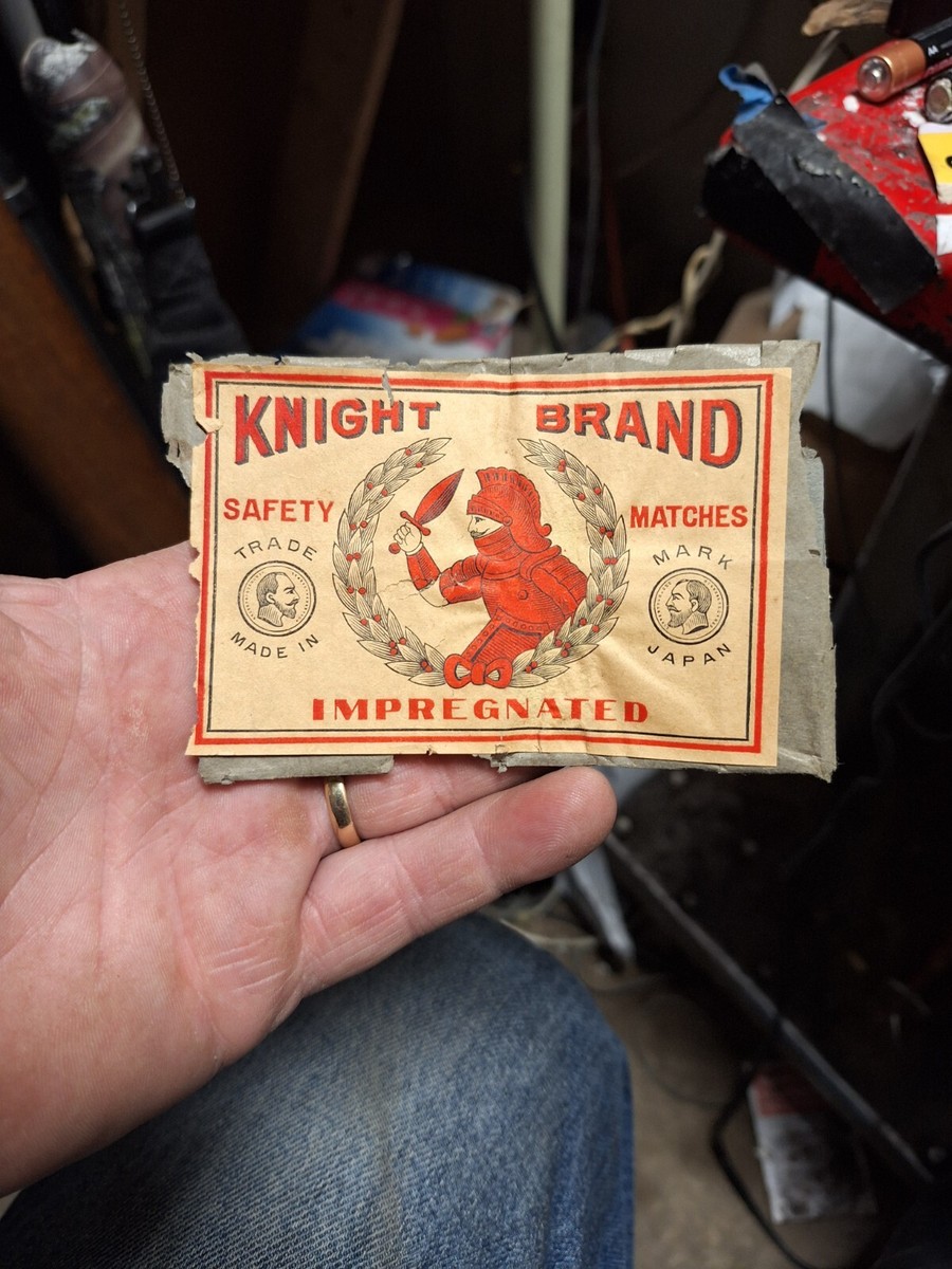 Antique Knight Brand SAFETY MATCHES MATCH BOX - Japan | eBay