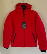 NWT Pajar Men's Axel Hooded Quilted Puffer Current Red Jacket Size S