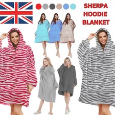 NEW Oversized Blanket Hoodie Thick Sherpa Soft Fleece Long Hooded Snuggle Jumper
