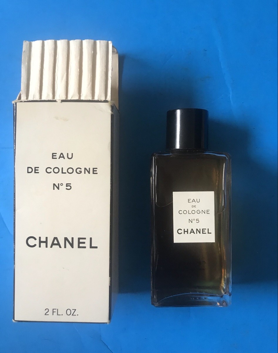 Open Box Vintage Chanel No 5 Eau de Cologne 2 fl. ozs. Full with