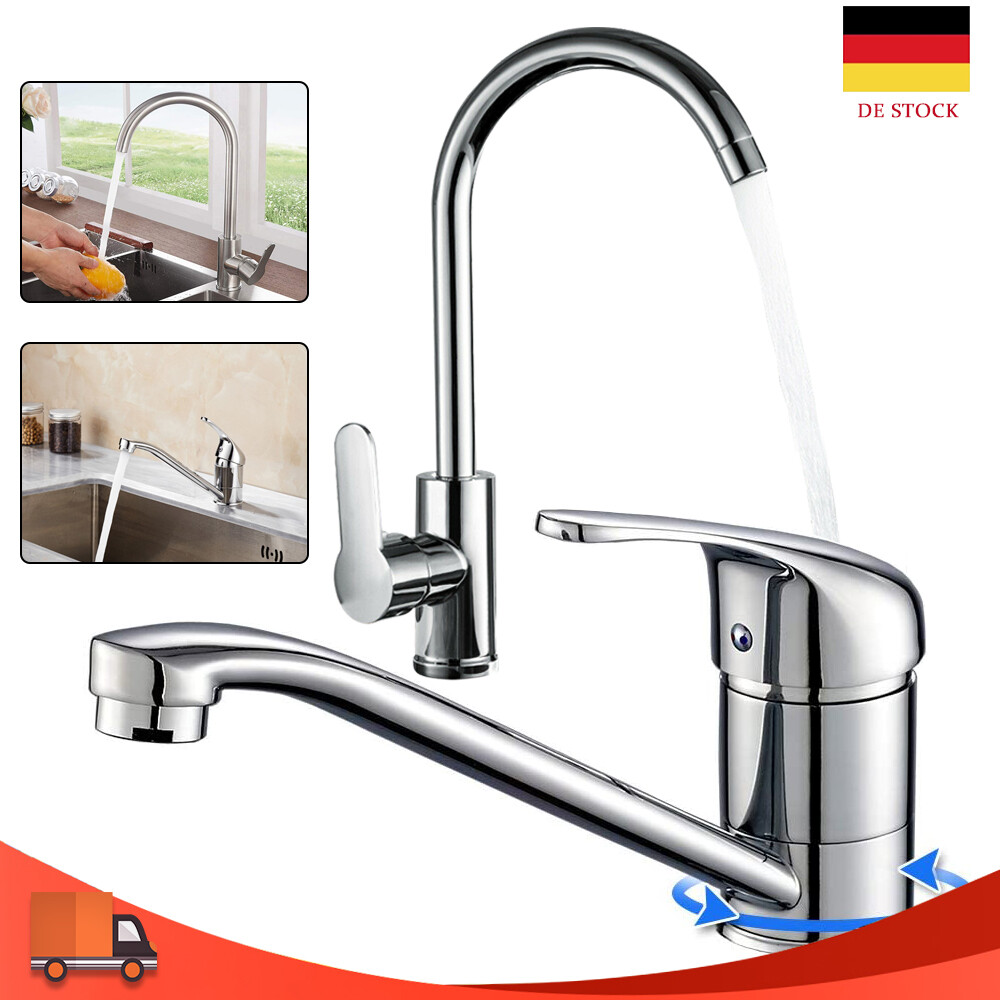 Wasserhahn Küchenarmatur Einhebelmischer Mischbatterie Spüle Armatur für Küche