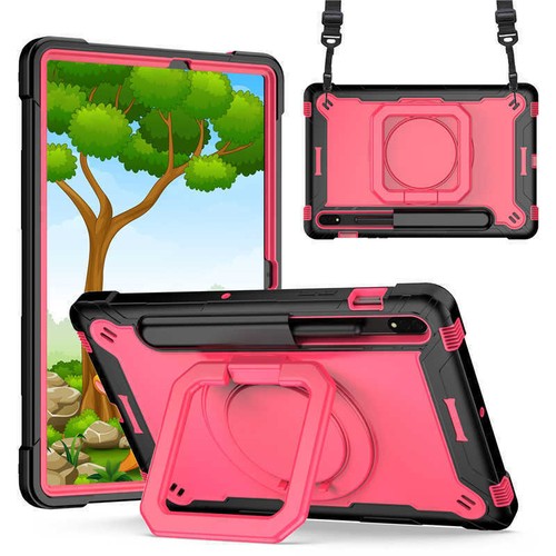 For Samsung Galaxy Tab S8 S9 S10+ Tablet Case Kids Shockproof Rotate Stand Cover - Picture 29 of 93