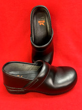 Women's Dansko XP Black Leather Nursing Clogs Size EU 41 US 10.5 - 11 - VGUC