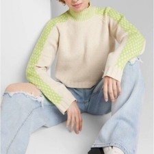 WILD FABLE Mock Turtleneck Boxy Pullover Sweater Size XS NWT