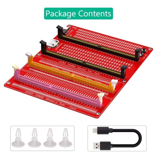 PC Desktop Mainboard Board DDR3/DDR4/DDR5 RDIMM/UDIMM Memory Slot Tester Card - Afbeelding 4 van 8