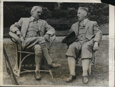 1931 Press Photo Mr. Ramsay Macdonald and Mr. Henry L. Stimson in Scotland