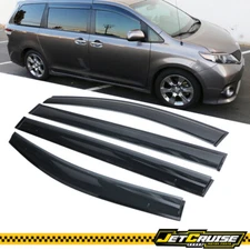 Fits 11-20 Toyota Sienna XL30 Polycarbonate Window Visors Rain Sun Guard 4Pc