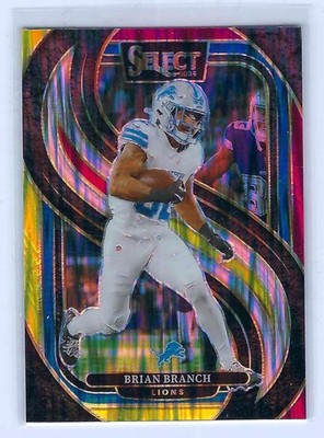 2024 Panini Select Premier Red & Yellow Shock BRIAN BRANCH #129 E561