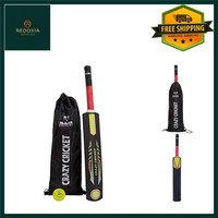 Durable Plastic Crazy Cricket Bat and Soft Ball Set for Kids Size 6