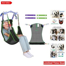 500lbs Full Body Patient Lift Sling - Hygienic, Adjustable for Easy Transfers