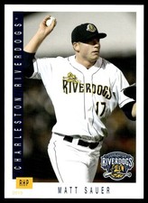2019 Matt Sauer Choice Minor League Rookie Card RC Charleston Riverdogs