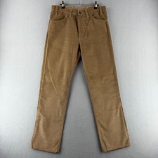 Vintage Levis Pants Mens 34x30 Fits 31x30 Corduroy Straight 80s Made in USA