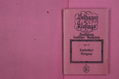 276466 Sophokles SOPHOKLES' ANTIGONE Velhagen & Klasing HC