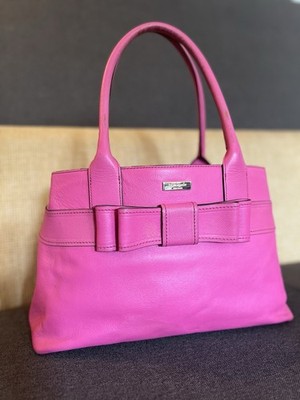 Kate Spade Pink Bow Leather Satchel Purse