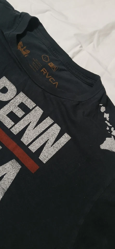CAMISETA RVCA MMA BJ PENN HANA HOU USADA EN EXCELENTE ESTADO NEGRA GRANDE De colección Y2K UFC  Foto 3 de 4