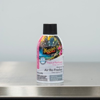 Meguiars Whole Car Air Refresher Spray | Tropical Rainforest Scent 2oz Aerosol