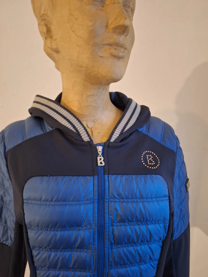 Bogner ultraleichte Daunen Jacke Gr.40 top Zustand Np 499.- Softshell blau - Bild 3 von 4