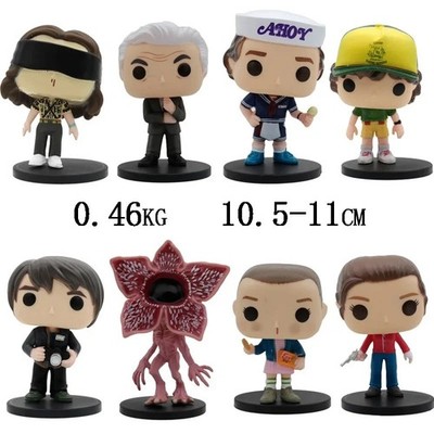 8 Stck. Sci Fi TV Stil PVC Figuren mit Sockel 4 Zoll Desktop Sammlerstück Geschenksets