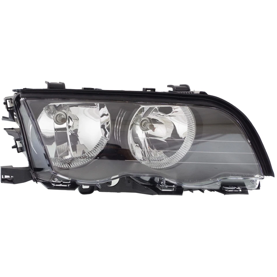 Left & Right Side Headlight For BMW 323i 1999-2000 Halogen w/ Bulbs Sedan/Wagon - Image 2 of 4