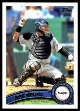 Jose Molina 2011 Topps #414 Blue Jays MLB READ FREE SHIPPING AutographDen