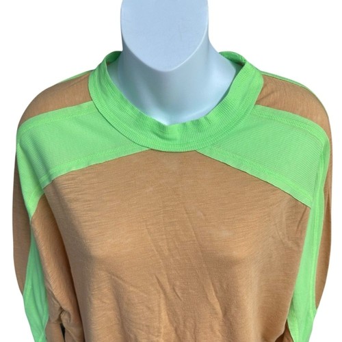 Top Free People Movement taglia XS oversize tutto verde marrone atletico attivo - Foto 4 di 12